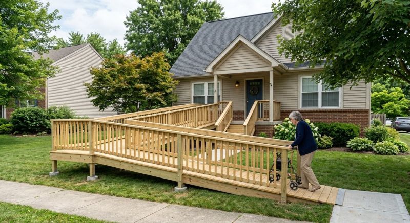 Deck Ramp Construction in Conroe, TX