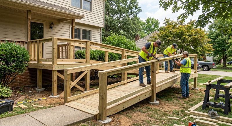 Handicap Ramp Construction in Wilmington, NC