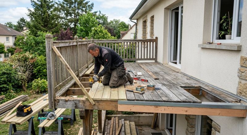 Wood Balcony Repair in Redmond, WA