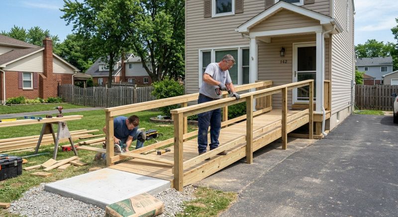 Wood Ramp Construction in Kansas City, KS